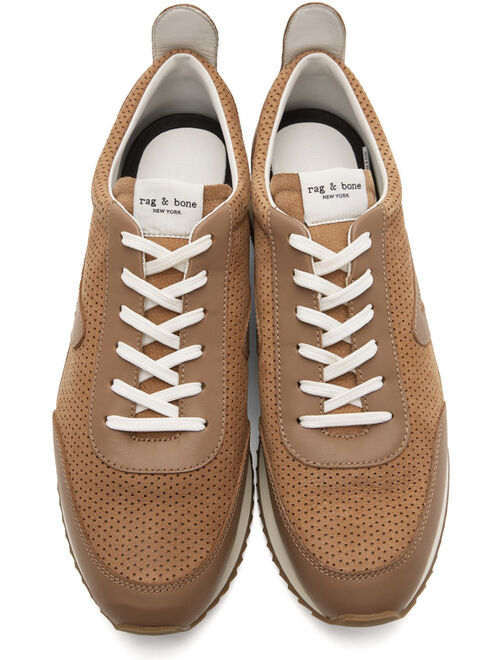 rag & bone Brown Retro Runner Low-Top Sneakers