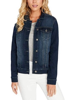 Womens Knit Denim Jacket