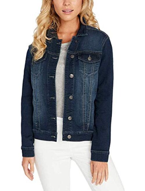 Buffalo David Bitton Womens Knit Denim Jacket