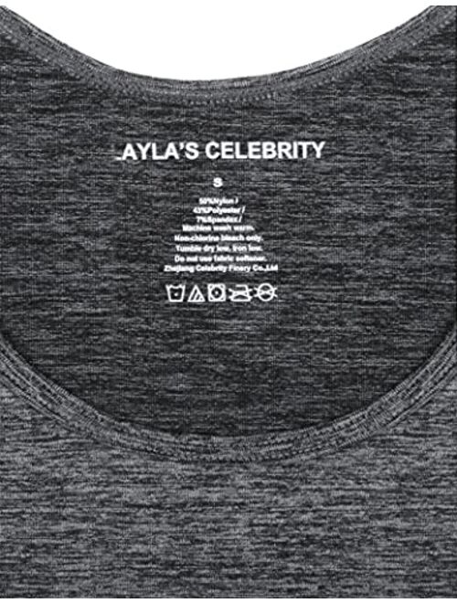 Layla'S Celebrity Womens Tank Tops Seamless Black White Gray Nude