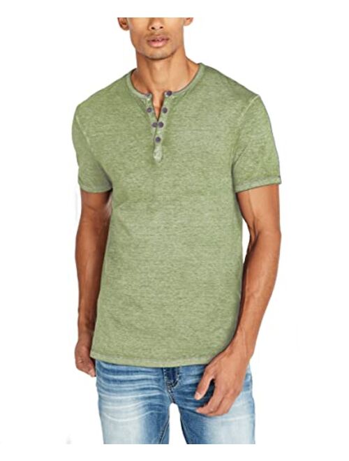 Buffalo David Bitton Men's Short Sleeve Kasum Henley