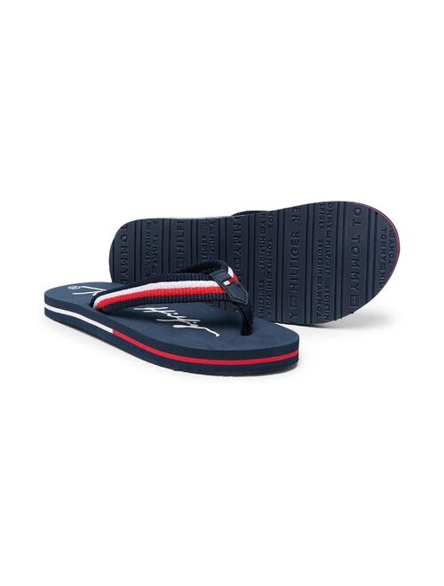 Tommy Hilfiger Junior logo-print flip flops