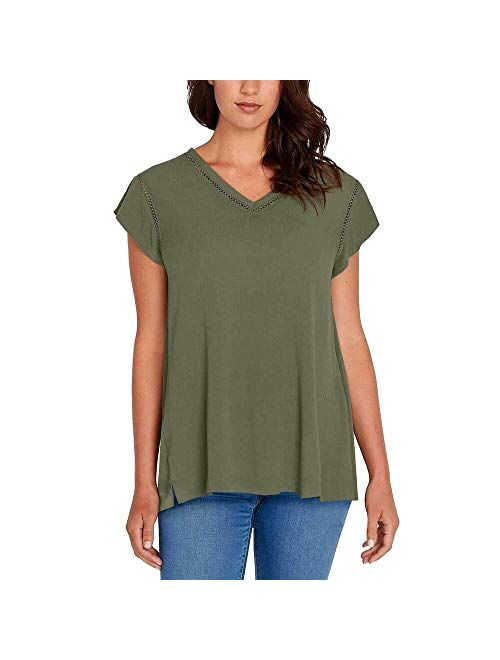 Buffalo David Bitton Ladies' Short Sleeve V-Neck Top