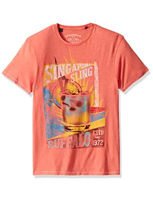 Buffalo David Bitton Men's Short Sleeve Crew Neck Graphic Tee