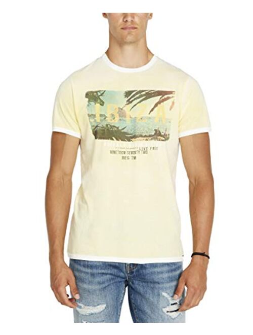 Buffalo David Bitton Men's Short Sleeve Crew Neck Graphic Tee