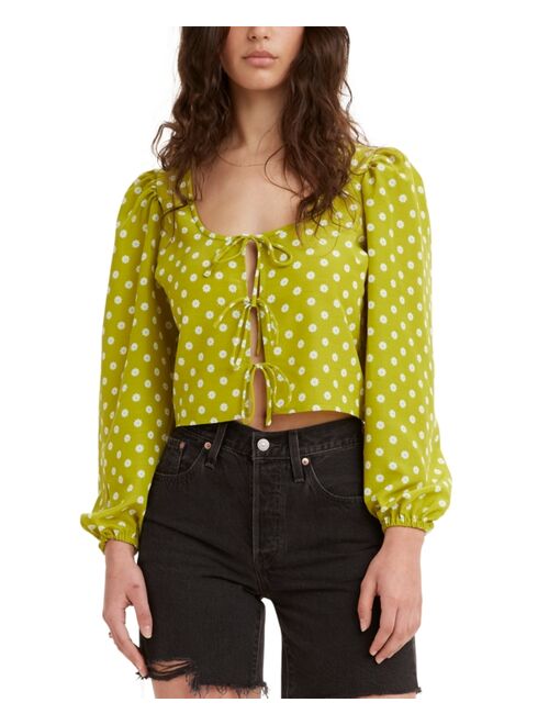 Levi'sEmbry Tie-Front Floral-Print Blouse