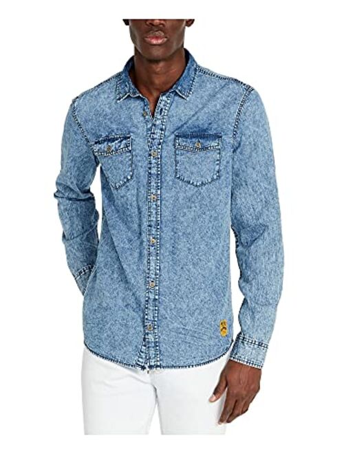 Buffalo David Bitton Men's Long Sleeve Solid Button Down