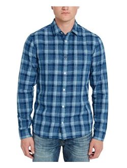 Men's Long Sleeve Plaid Button Down