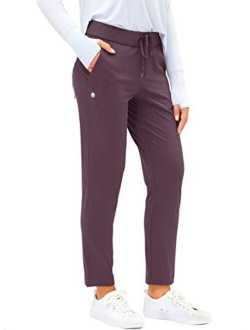 Women's Pants with Deep Pockets 7/8 Stretch Sweatpants for Women Athletic, Golf, Lounge, Work