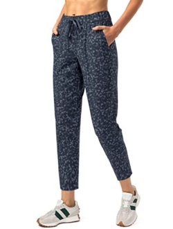 Women's Pants with Deep Pockets 7/8 Stretch Sweatpants for Women Athletic, Golf, Lounge, Work