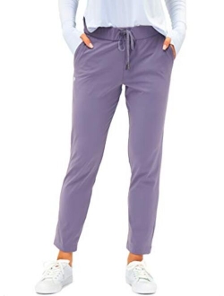 Women's Pants with Deep Pockets 7/8 Stretch Sweatpants for Women Athletic, Golf, Lounge, Work