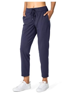 Women's Pants with Deep Pockets 7/8 Stretch Sweatpants for Women Athletic, Golf, Lounge, Work