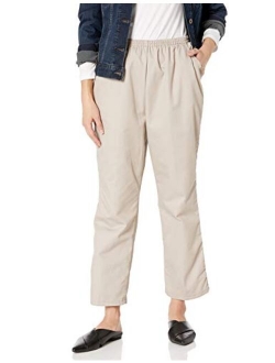 Chic Classic Collection Women's Cotton Pull-on Pant with Elastic Waist