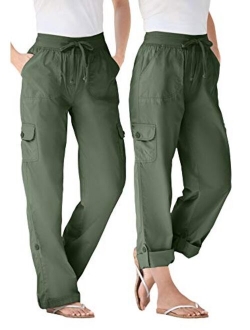 Women's Plus Size Convertible Length Cargo Pant