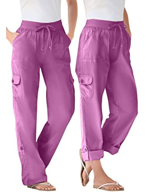 Woman Within Women's Plus Size Convertible Length Cargo Pant