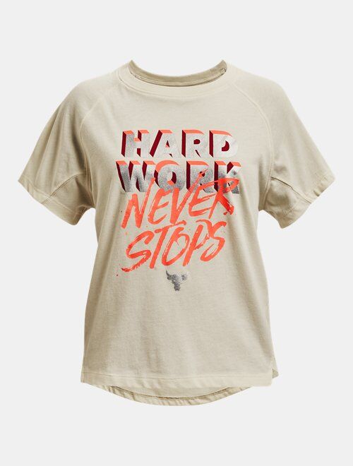 Under Armour Girls' Project Rock Hard Work Short Sleeve