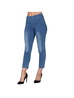 Lildy Women's Denim Jeggings, Stretchable Cotton Blend