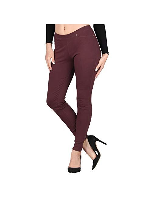 Lildy Women's Denim Jeggings, Stretchable Cotton Blend