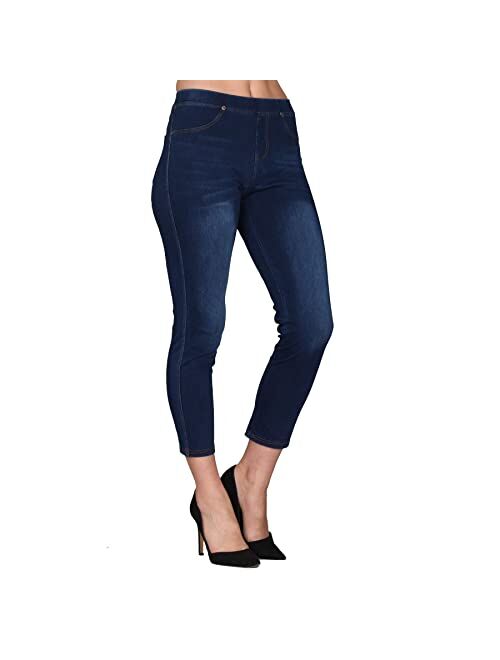 Lildy Women's Denim Jeggings, Stretchable Cotton Blend