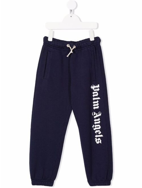 Palm Angels Kids logo-print relaxed track pants