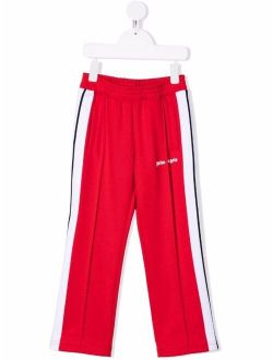 Kids logo-print cotton track pants