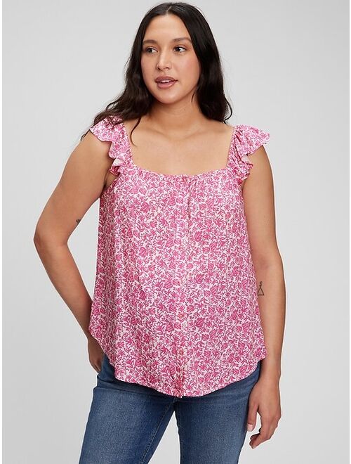 Gap Maternity Flutter Sleeve Tank Top