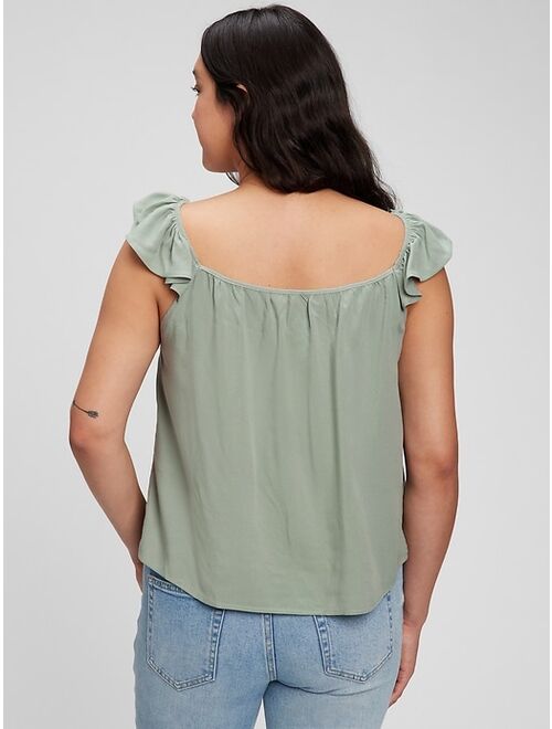 Gap Maternity Flutter Sleeve Tank Top