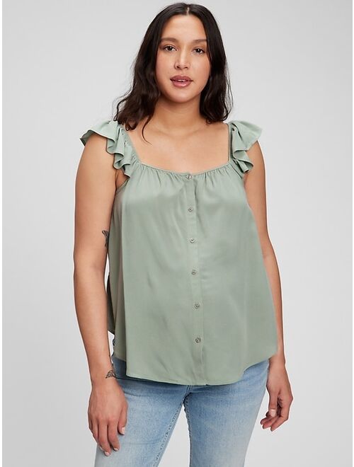 Gap Maternity Flutter Sleeve Tank Top