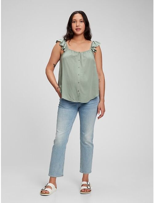 Gap Maternity Flutter Sleeve Tank Top