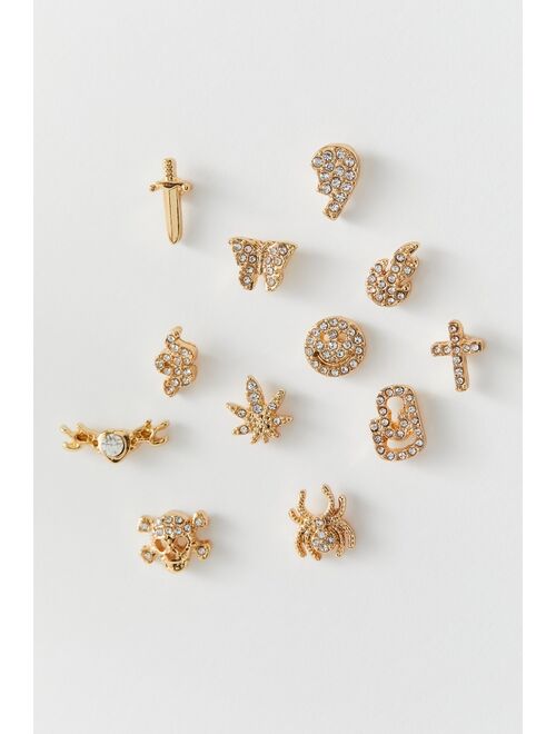 Urban outfitters Mismatch Rhinestone Post Earring Set