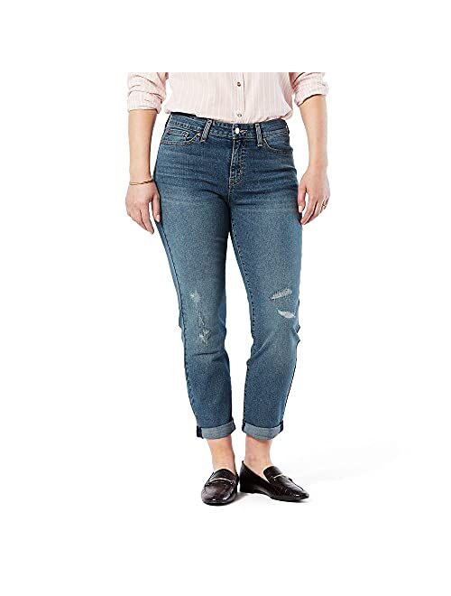 Signature by Levi Strauss & Co. Gold Label Women's Mid Rise Slim Boyfriend Jeans (Standard and Plus)