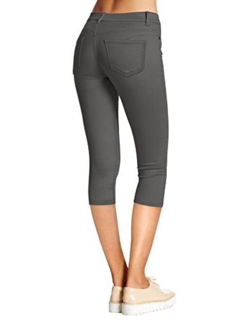 Hybrid & Company Hybrid and Company Women's Hyper Stretch Denim Capri Jeans