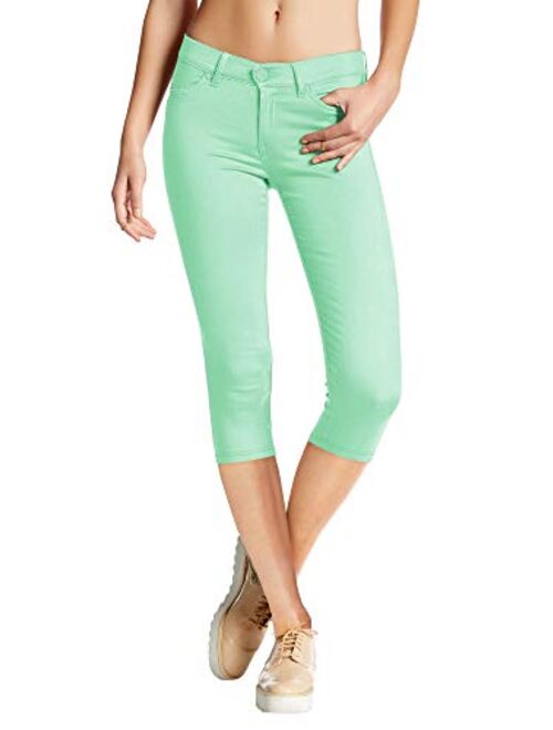 Hybrid & Company Hybrid and Company Women's Hyper Stretch Denim Capri Jeans