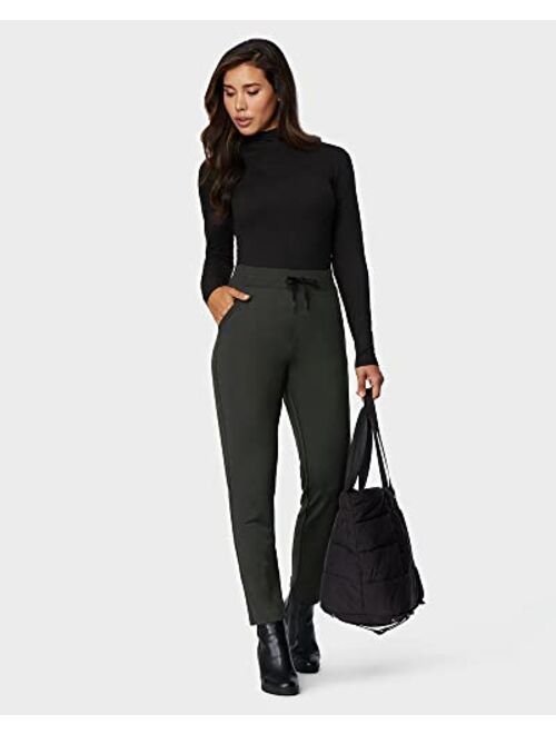 32 Degrees 32 DEGREEES Women's Ultra Comfy Everyday Pants| Adjustable Drawstring | 4-Way Stretch | Modern-Fit | Office