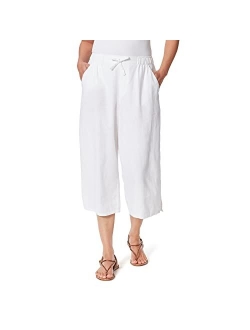 Women's Elyse Side Slit Wide Leg Capri Pant