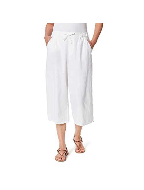 Gloria Vanderbilt Women's Elyse Side Slit Wide Leg Capri Pant