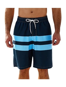 SILKWORLD Mens Swimming Shorts Quick Dry Beach Trunks Swimwear with Mesh Lining