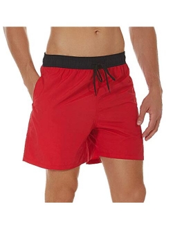 SILKWORLD Men's Swim Trunks Quick Dry Beach Shorts with Pockets