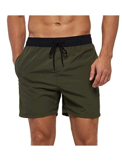 SILKWORLD Men's Swim Trunks Quick Dry Beach Shorts with Pockets