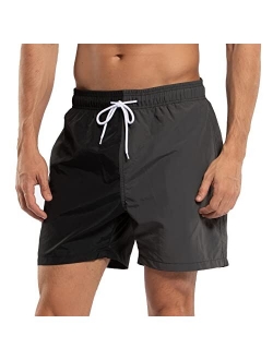 SILKWORLD Men's Swim Trunks Quick Dry Beach Shorts with Pockets