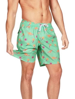 Men's Swim Trunks 7 Inch Inseam with 4 Way Stretch and Classic Styles