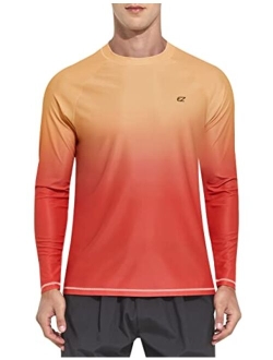 Ezrun Men's Swim Shirts Rash Guard UPF 50+ UV Sun Protection T-Shirt Quick Dry Fishing Beach T Shirts Short Sleeve