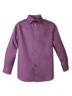 Boys' Long Sleeve Dress Shirt for Boys Kids Toddlers