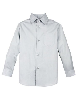 Boys' Long Sleeve Dress Shirt for Boys Kids Toddlers