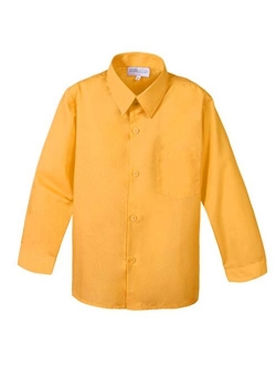 Boys' Long Sleeve Dress Shirt for Boys Kids Toddlers