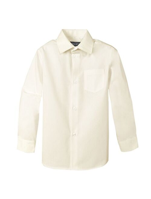 Spring Notion Boys' Long Sleeve Dress Shirt for Boys Kids Toddlers