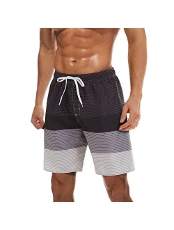 TACVASEN Men's Summer Swim Trunks Quick Dry Surf Boardshorts Bathing Suit Shorts with Mesh Lining