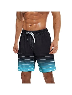 TACVASEN Men's Summer Swim Trunks Quick Dry Surf Boardshorts Bathing Suit Shorts with Mesh Lining