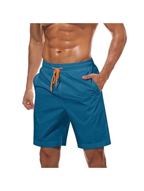 TACVASEN Men's Summer Swim Trunks Quick Dry Surf Boardshorts Bathing Suit Shorts with Mesh Lining