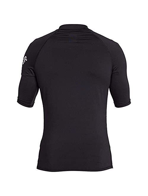 Quiksilver Men's Standard All Time Short Sleeve Rashguard UPF 50 Sun Protection Surf Shirt